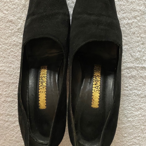Black faux suede shoes, Eu 37 - Picture 1 of 4
